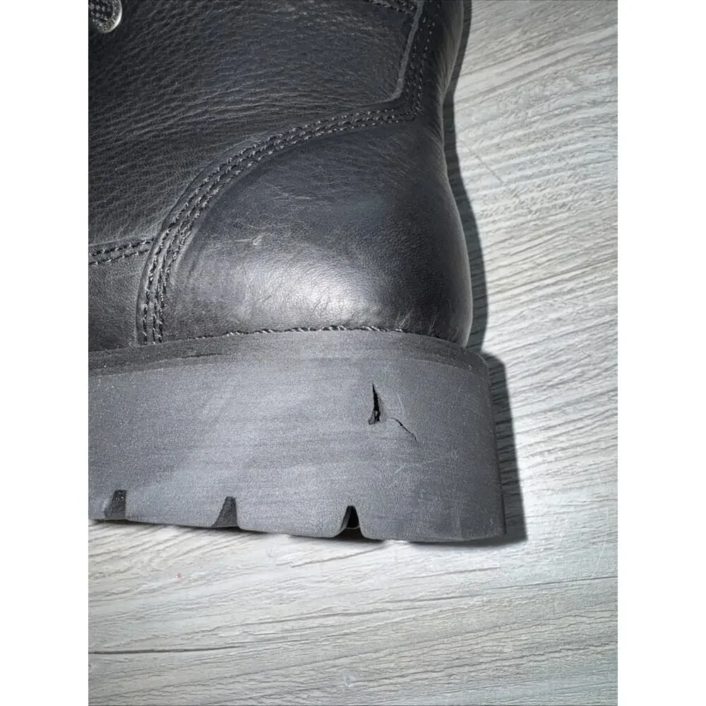 HARLEY-DAVIDSON Men's Chipman Leather Riding Boots Zip Boots Hard Toe Size 8